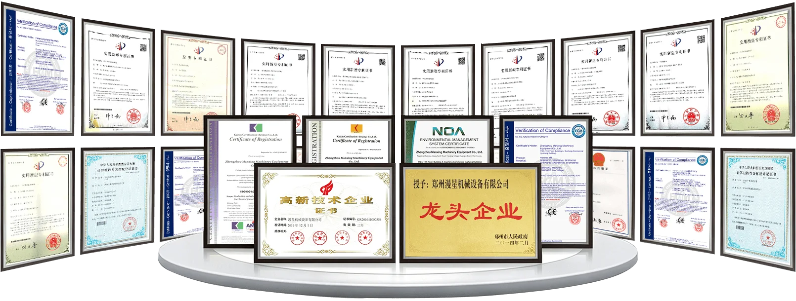 Manxing Certificates