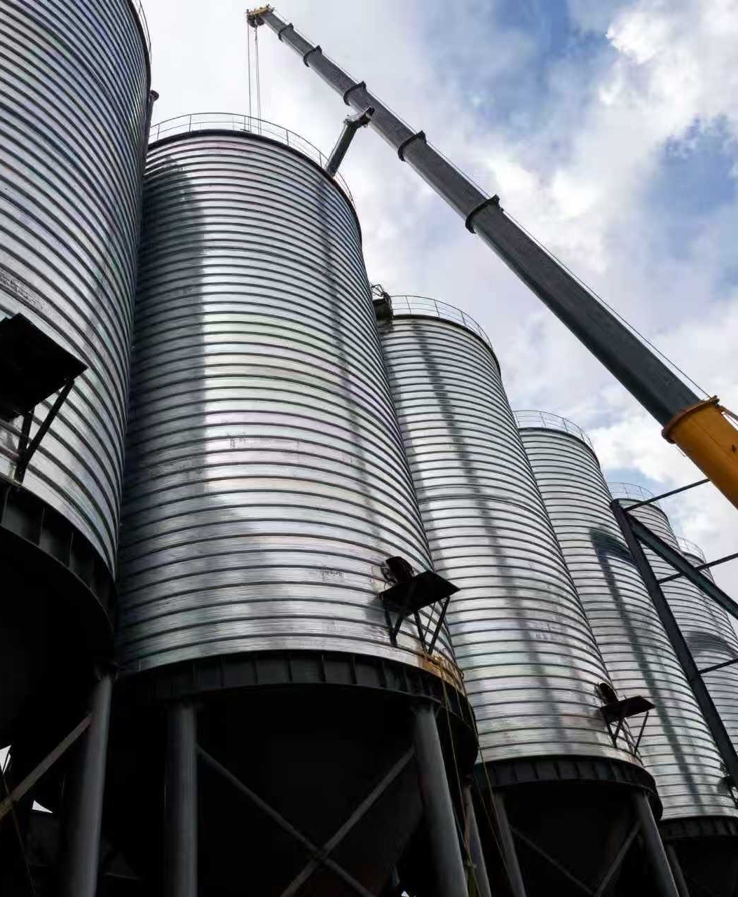 Egypt 6&times;800m&sup3; Gypsum Powder Silos Project