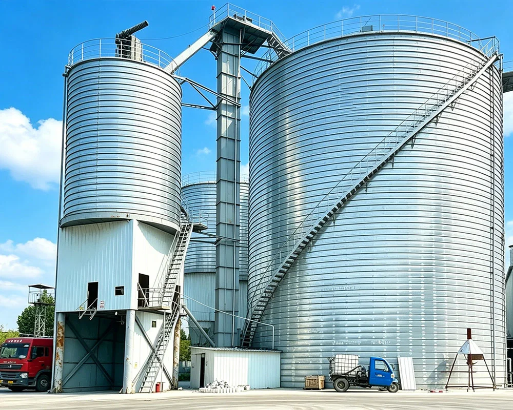 Fly Ash Steel Silo Installation Project in Confined Industrial Site