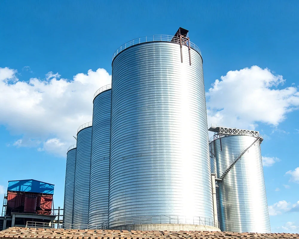 Egypt 6&times;800m&sup3; Gypsum Powder Silos Project