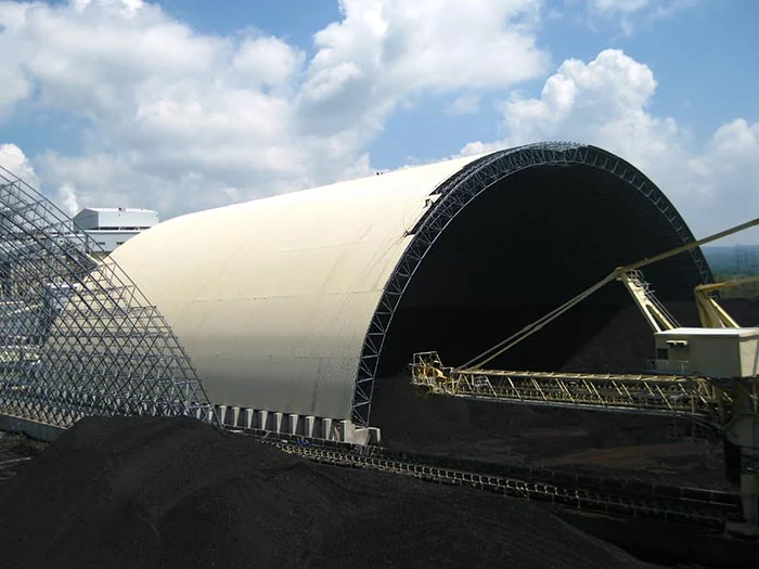 Steel Storage Shed for Bulk Material Storage