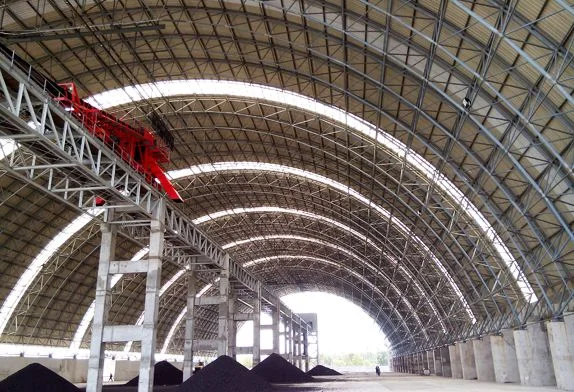 Steel Storage Shed for Bulk Material Storage